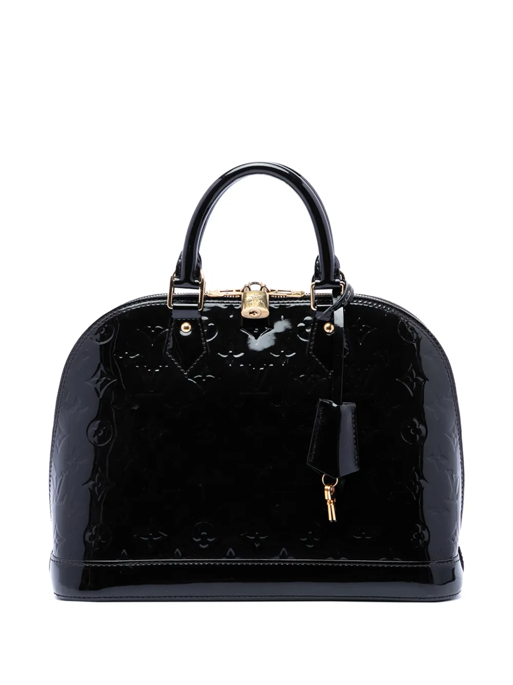 Louis Vuitton Pre-Owned 2014 Monogram Vernis Alma PM satchel - Nero