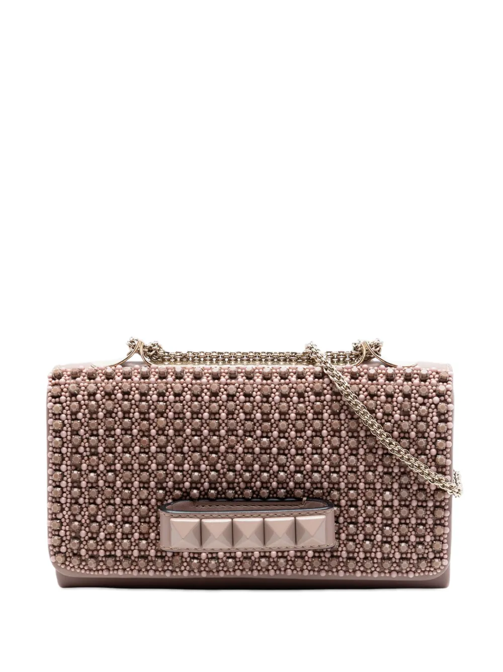 Valentino Garavani Pre-Owned 2000-2017 Nappa All Over Stud Va Va Voom crossbody bag - Marrone