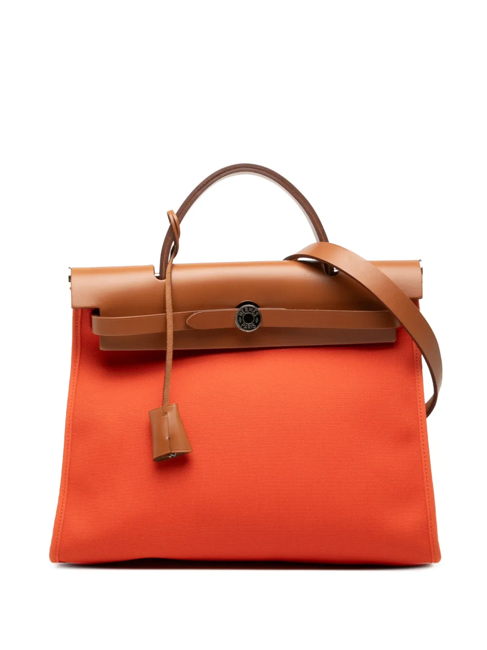 Hermès Pre-Owned 2019 Toile Herbag Zip 31 satchel - Arancione