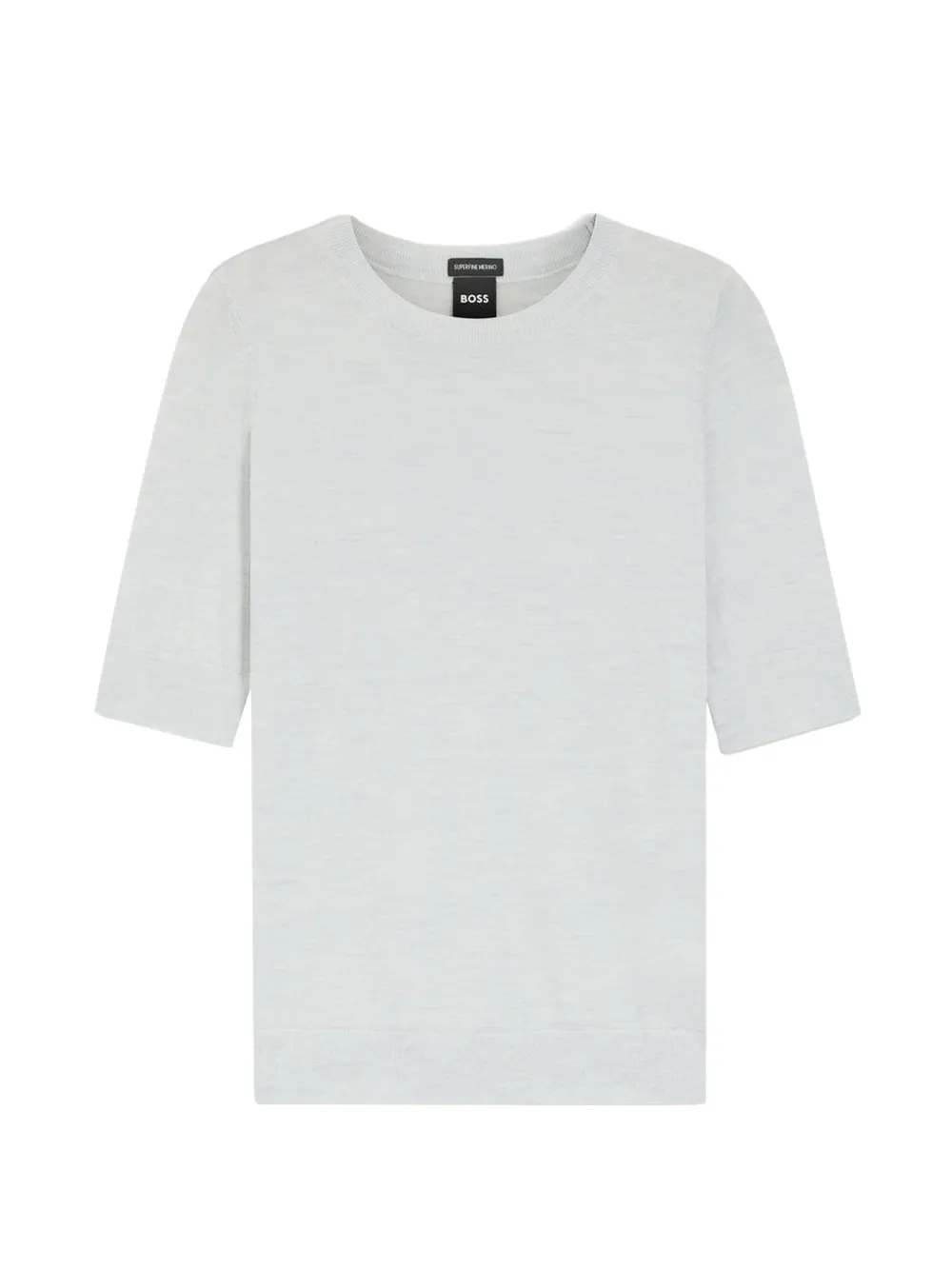 BOSS short-sleeve crew-neck sweater - Blu