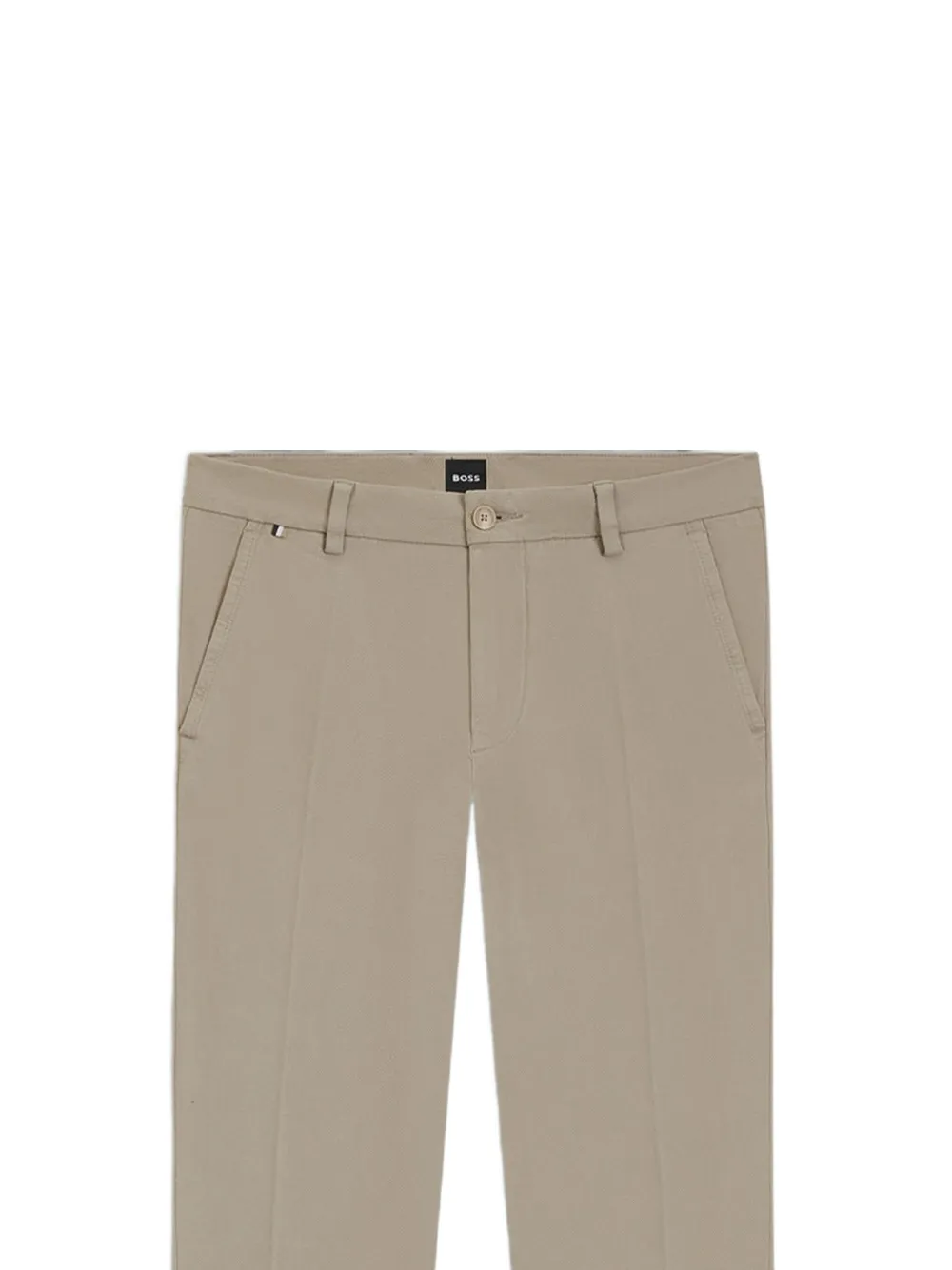BOSS Straight broek Beige