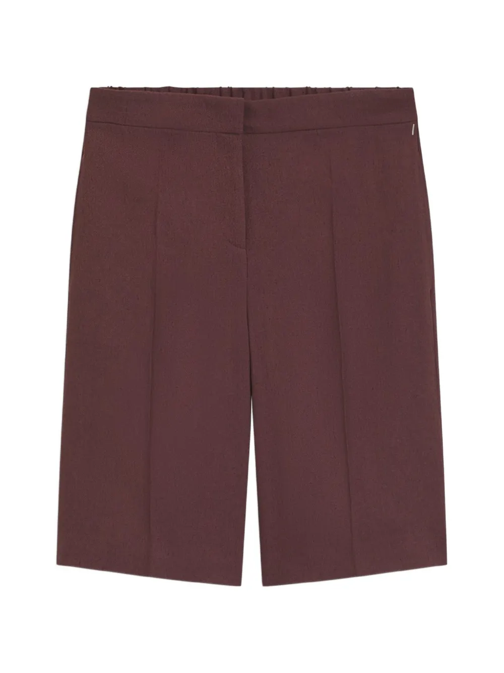 BOSS elasticated-waist pressed-crease shorts · 38
