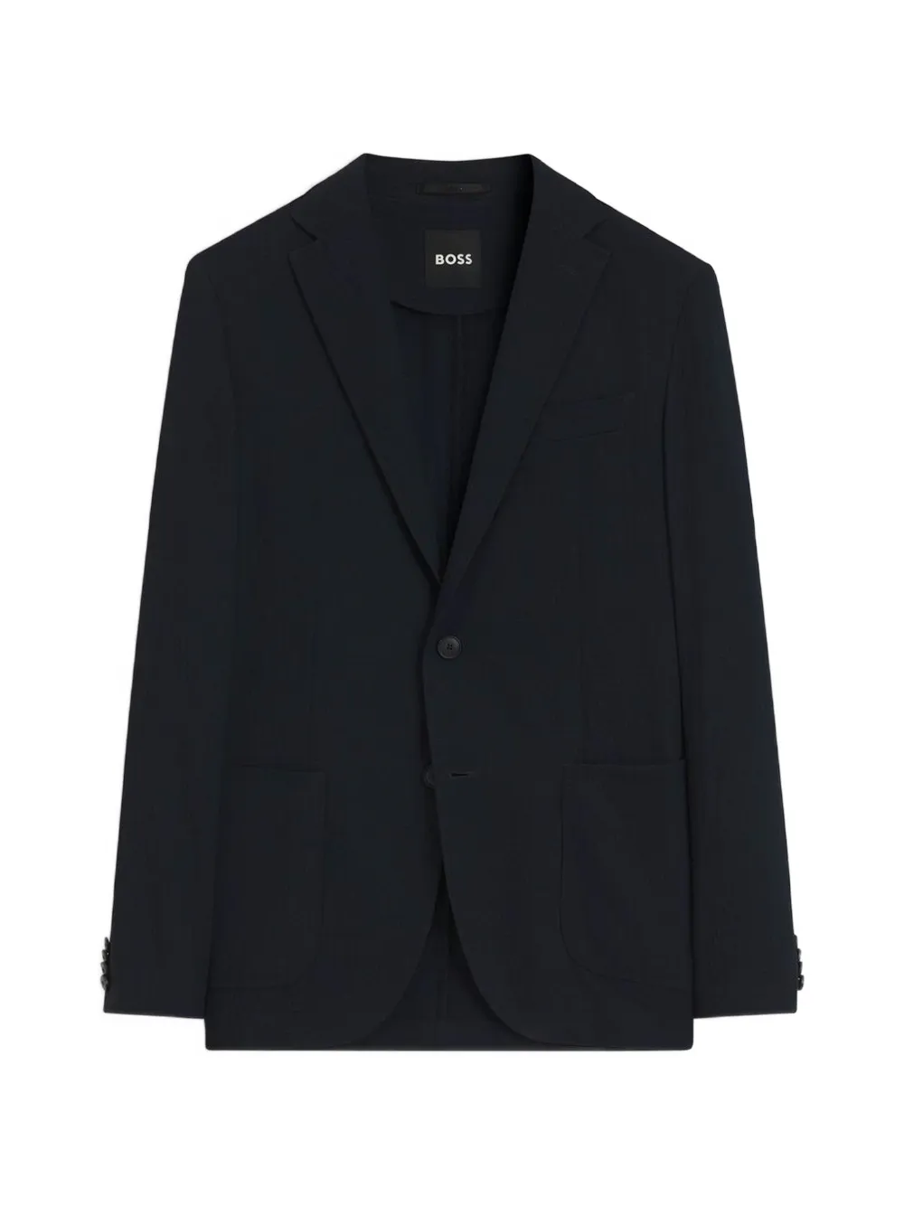 BOSS Blazer met enkele rij knopen Blauw