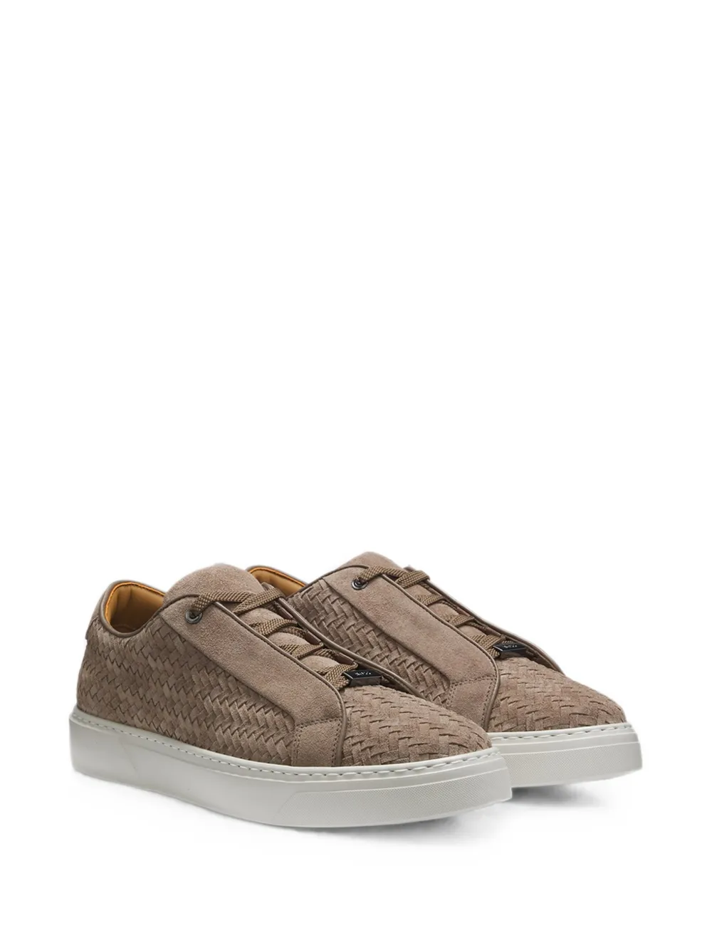 BOSS woven-design sneakers Beige