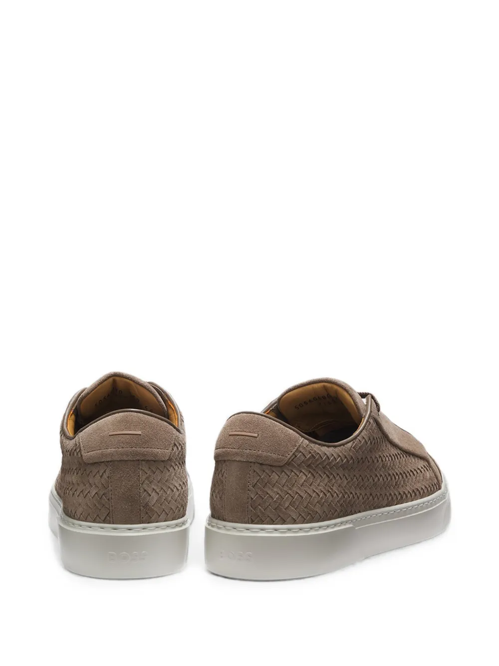 BOSS woven-design sneakers Beige