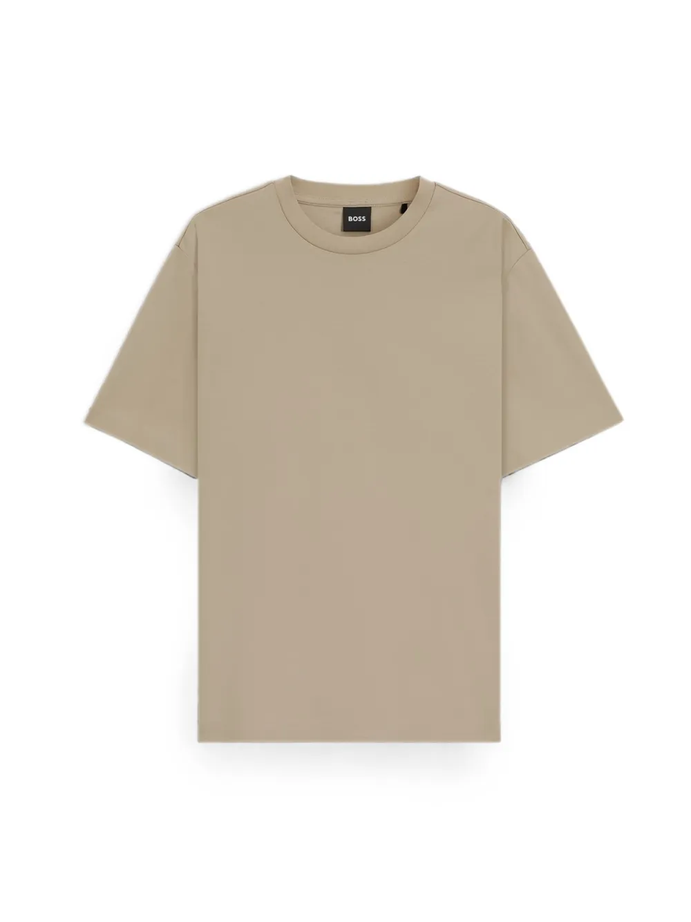 BOSS T-shirt met ronde hals Beige