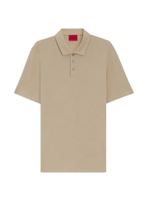 HUGO logo-patch polo shirt
