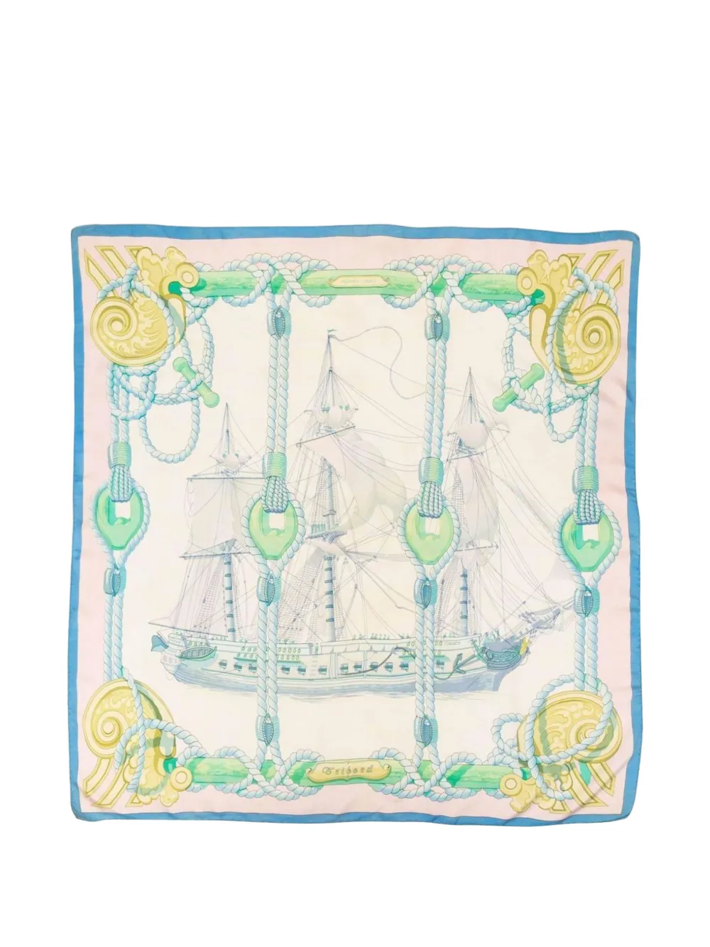 Hermès Pre-Owned 1968 Tribord silk scarf - Rosa