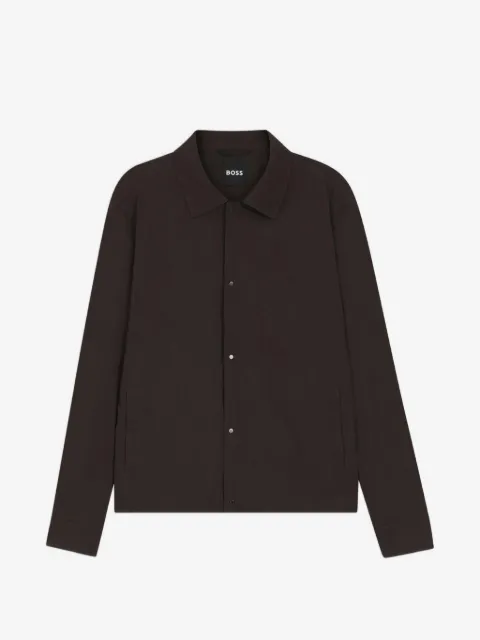 BOSS press-stud-fastening jacket