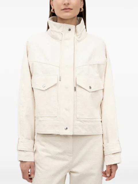BOSS textured drawstring jacket