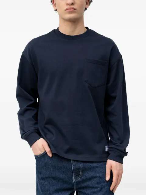 HUGO chest-pocket long-sleeve T-shirt