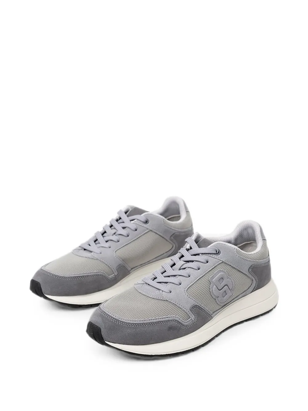 BOSS Sneakers met logopatch Grijs