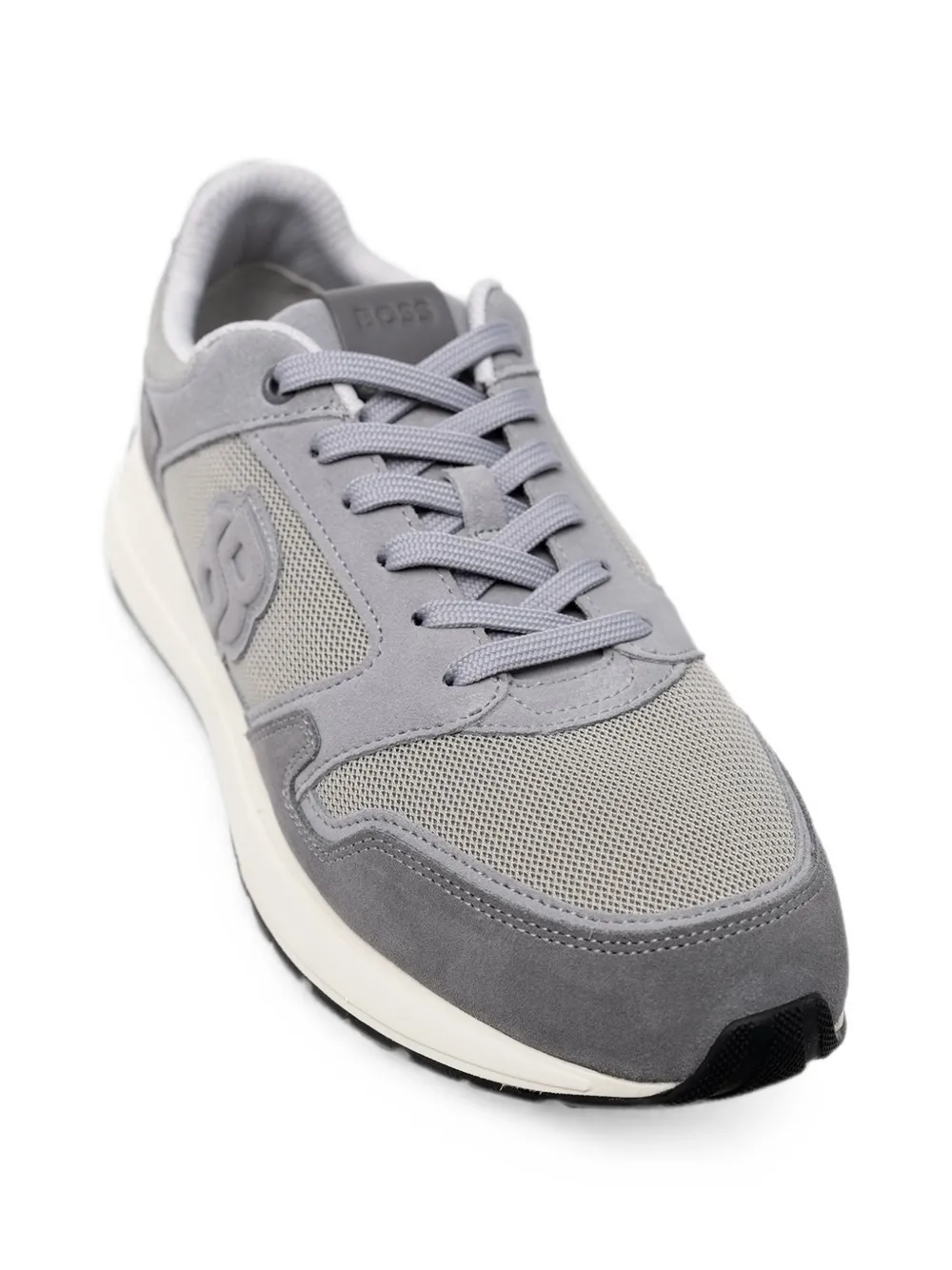 BOSS Sneakers met logopatch Grijs