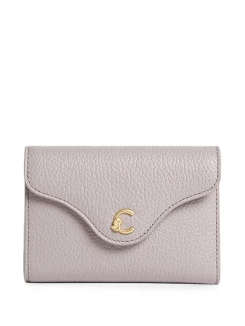 Coccinelle logo-plaque pebbled wallet