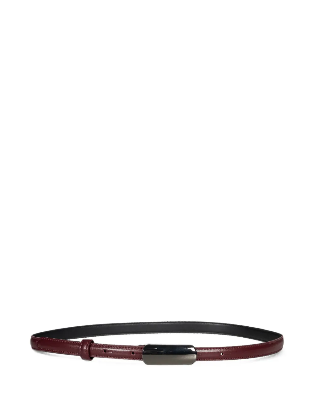 Antonelli Aldehyde Leather Buckle Belt In Burgundy