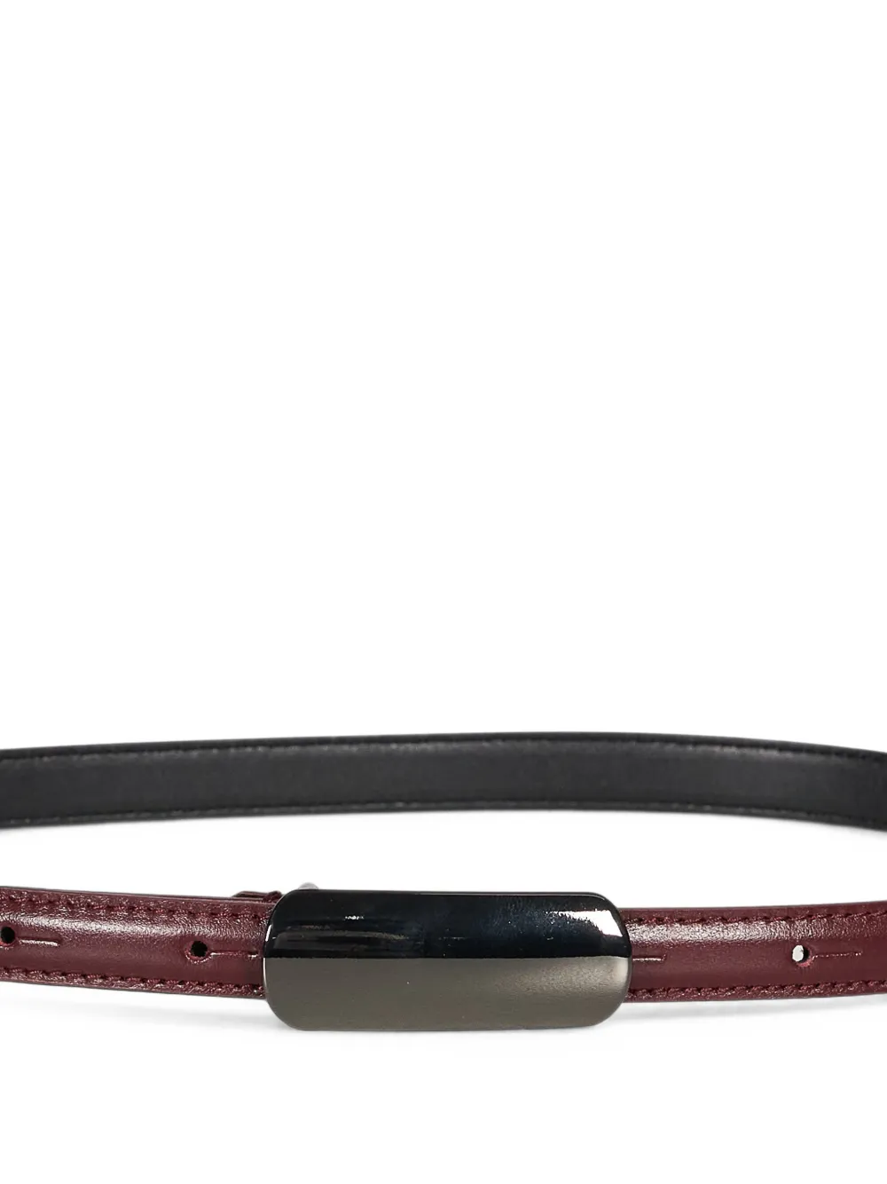 Antonelli Aldehyde leren riem met gesp Rood