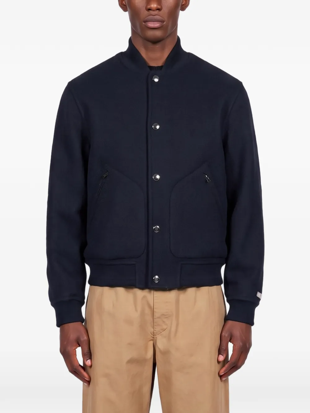 Canali reversible bomber jacket Blauw