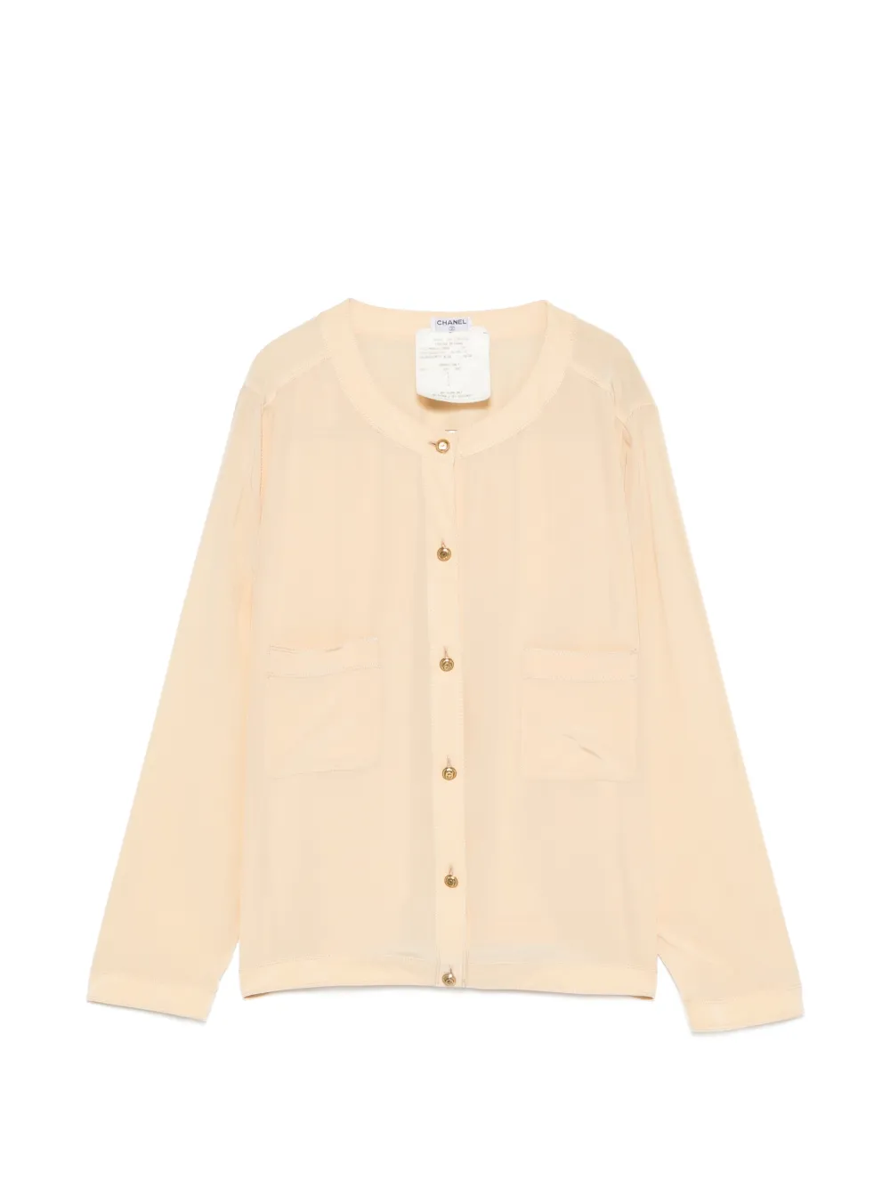 CHANEL Pre-Owned 1980s buttoned blouse - Toni neutri