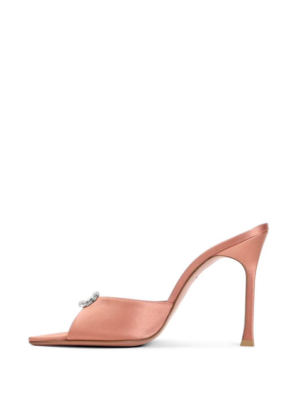 Amina Muaddi Mini Camelia Slipper sandals Roze