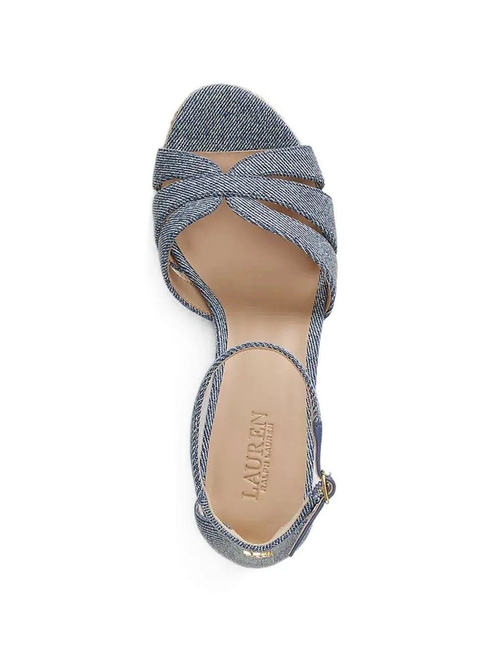 Lauren Ralph Lauren Nellie wedge-heel espadrilles Blauw