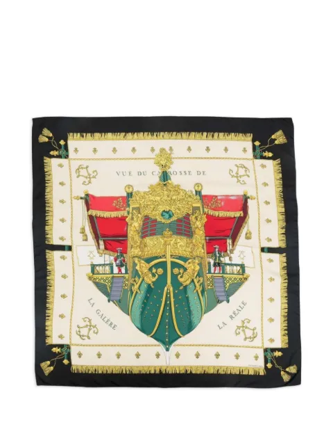 Hermès Pre-Owned pañuelo Vue du Carrosse La Galère La Réale 1992
