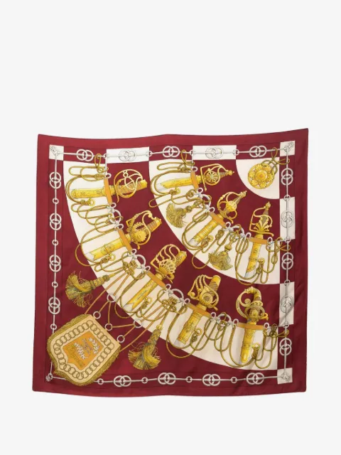 Hermès Pre-Owned pañuelo Cliquetis de seda 1950