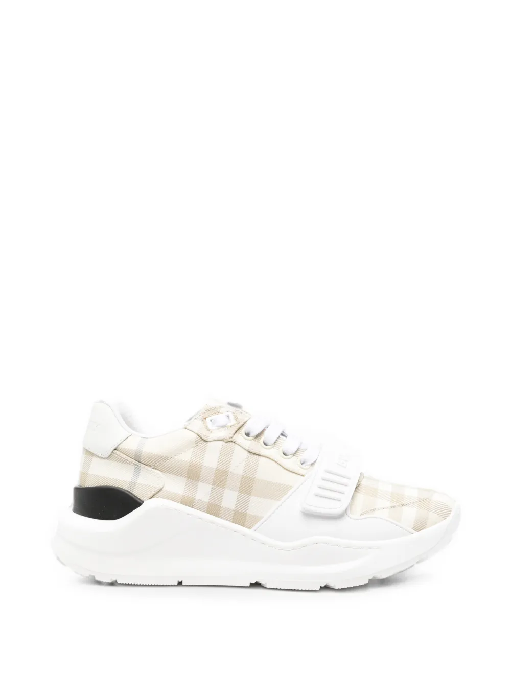 Burberry check-pattern touch-strap sneakers - Nude