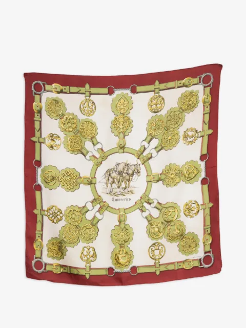 Hermès Pre-Owned 1985 Cuivreries silk scarf