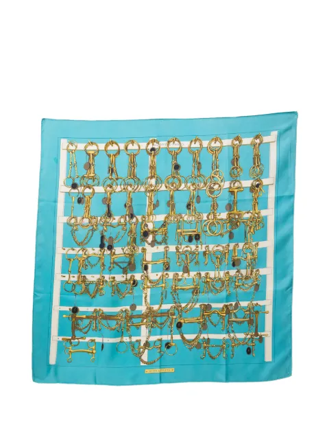 Hermès Pre-Owned 1966 Mors et Filets silk scarf