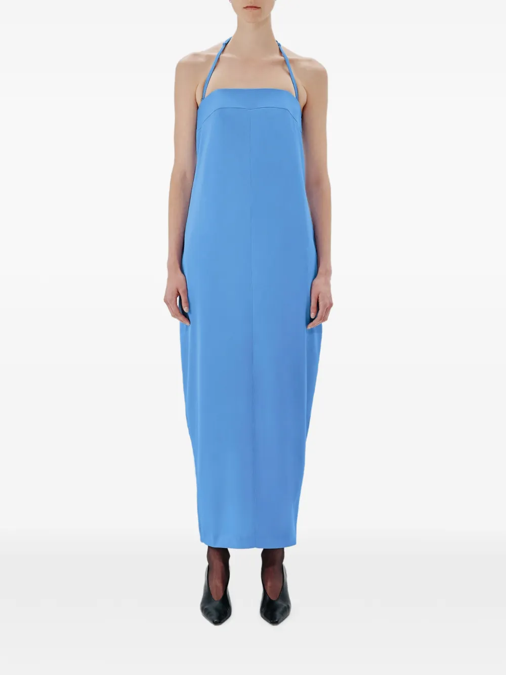  Another Tomorrow Vestido Largo Cocoon - Azul 