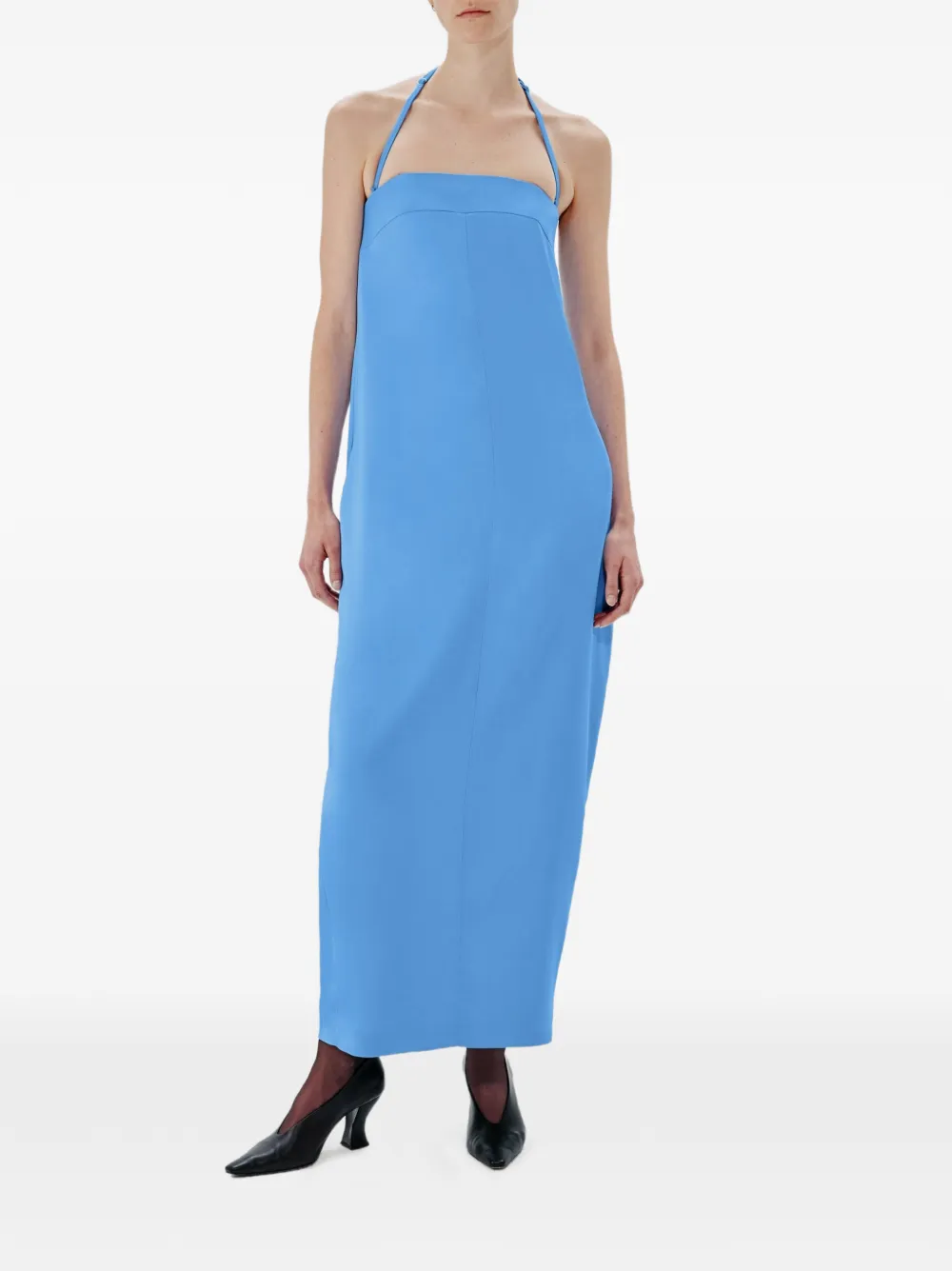  Another Tomorrow Vestido Largo Cocoon - Azul 