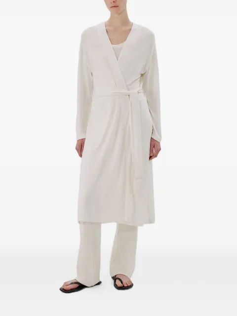Another Tomorrow belted jersey robe