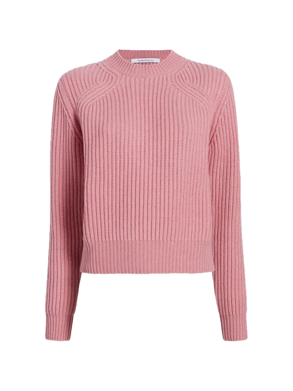 Another Tomorrow ribbed-knit cashmere sweater - Rosa