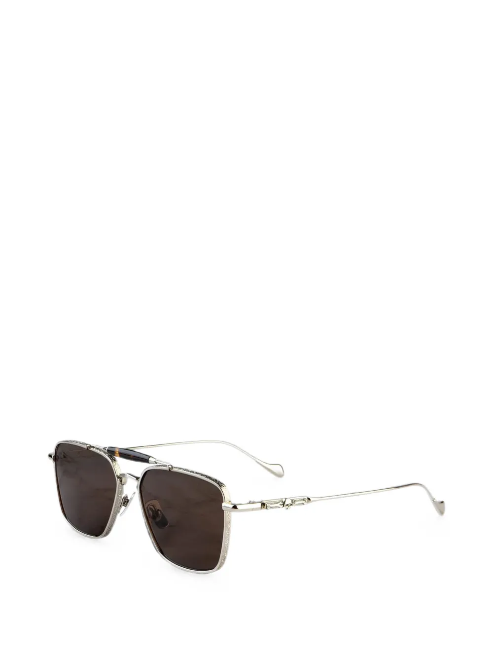 Cutler & Gross Great Frog Capri square-frame titanium sunglasses Zilver