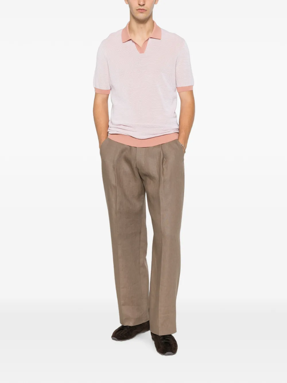 Gran Sasso Fijngebreid T-shirt Roze