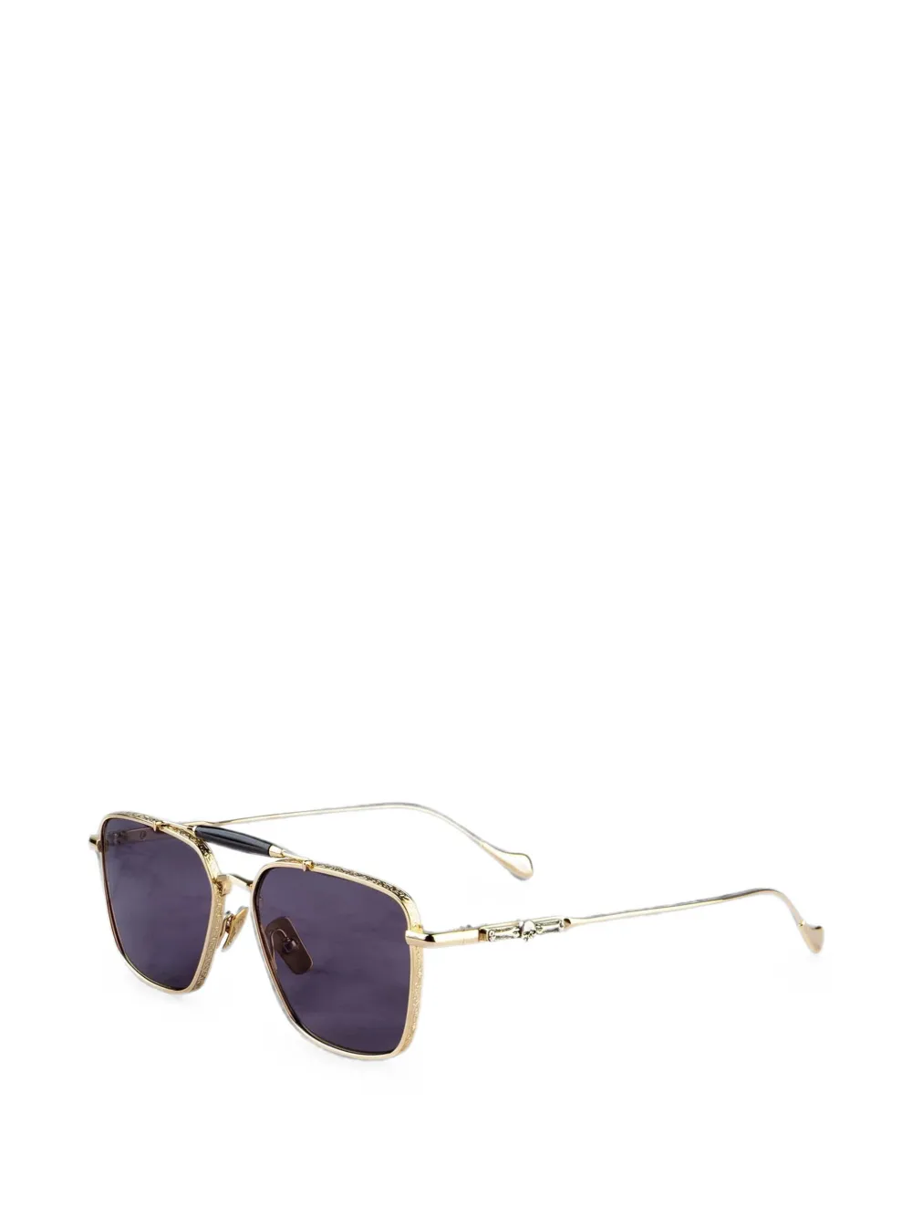 Cutler & Gross Great Frog Capri zonnebril met vierkant montuur Goud