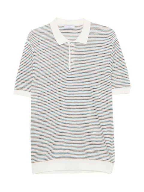 Gran Sasso striped short-sleeve polo shirt