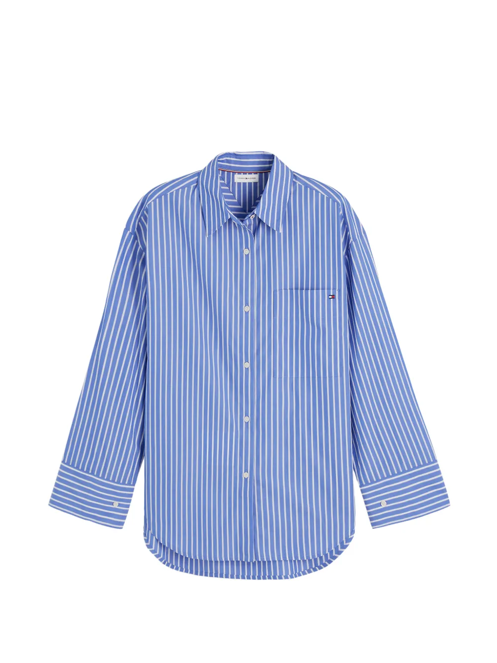 Tommy Hilfiger striped cotton shirt - Blu