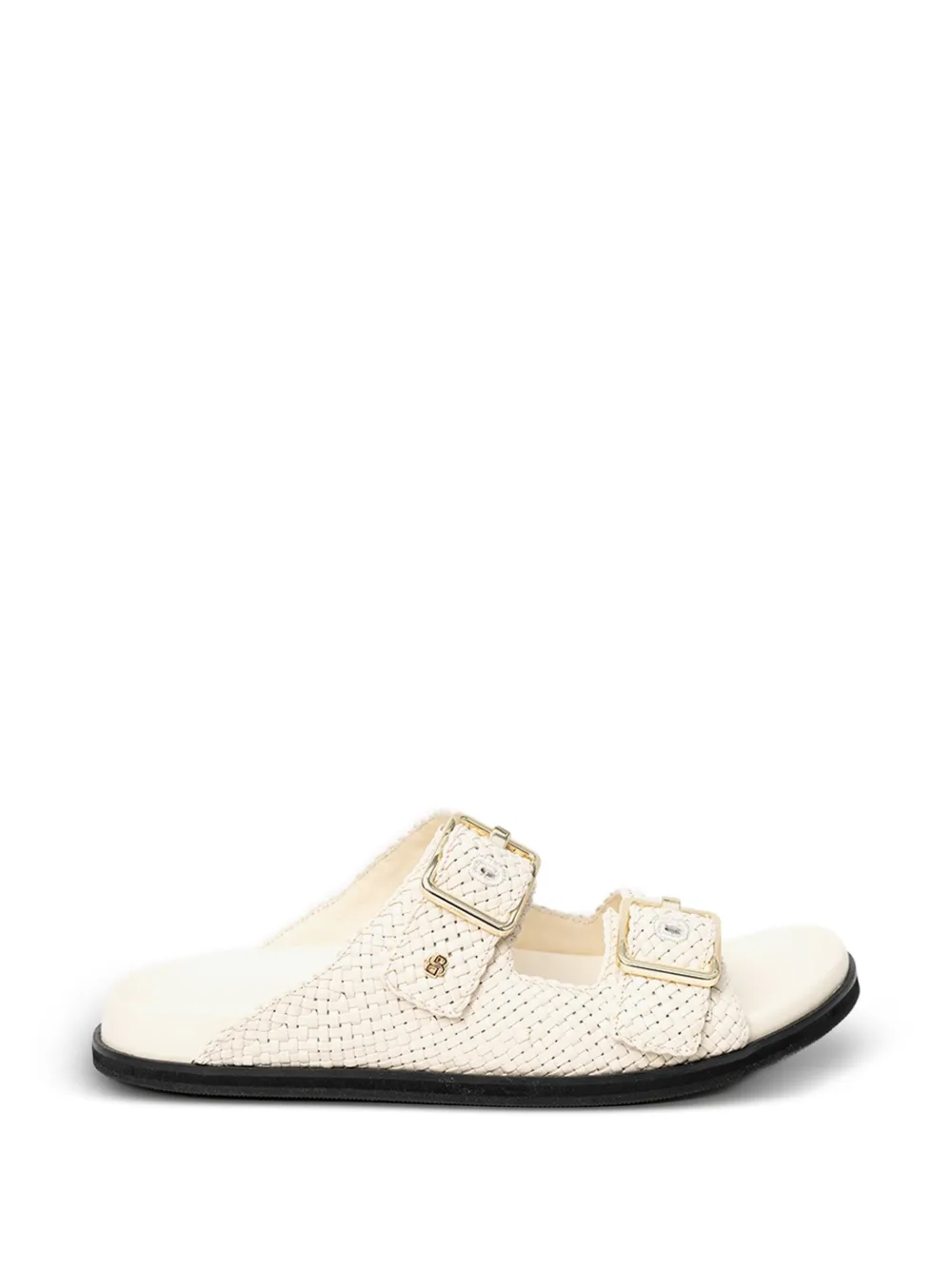 BOSS woven buckle-fastening sandals - Nude