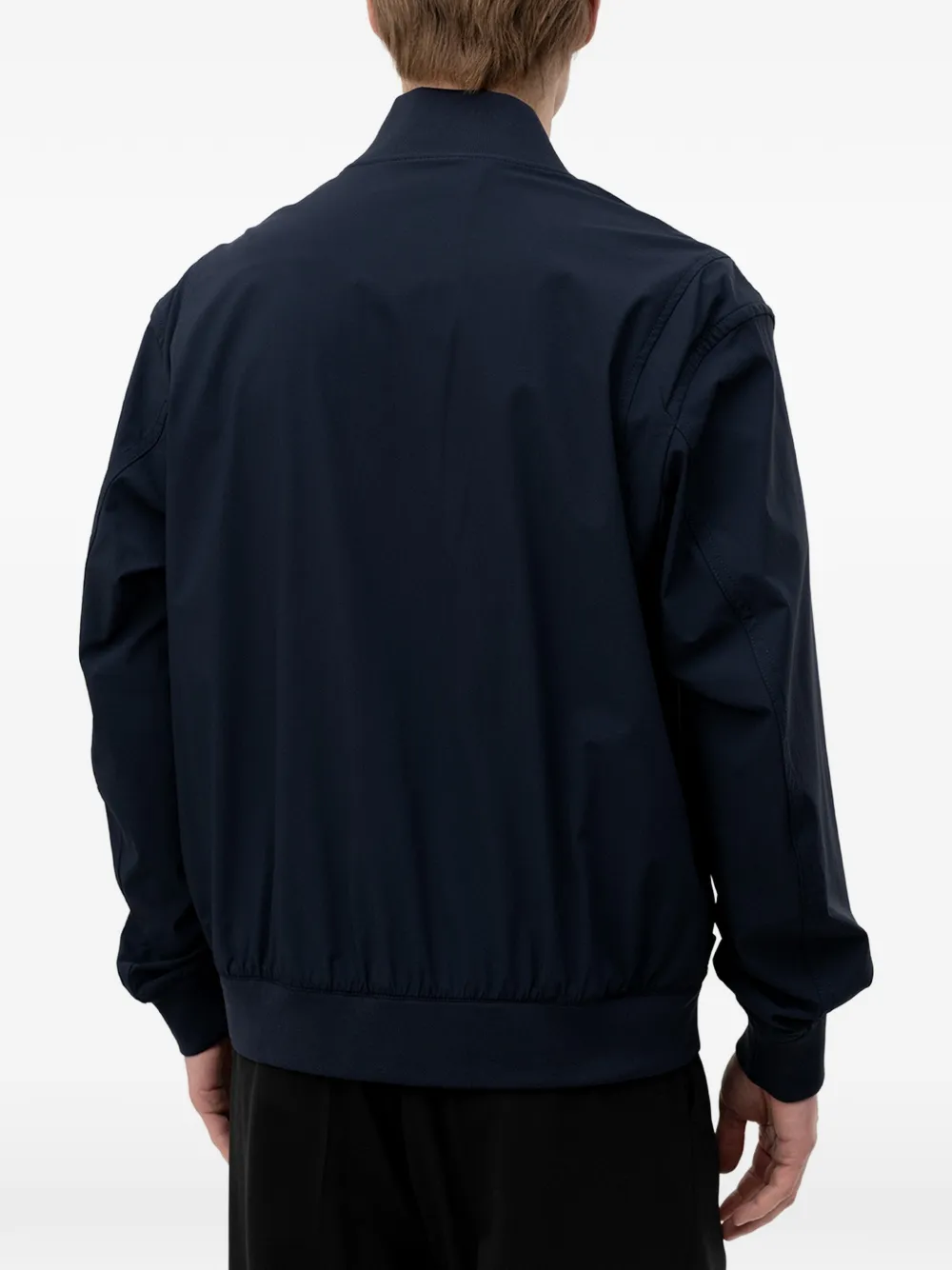 BOSS Bomberjack met logopatch Blauw