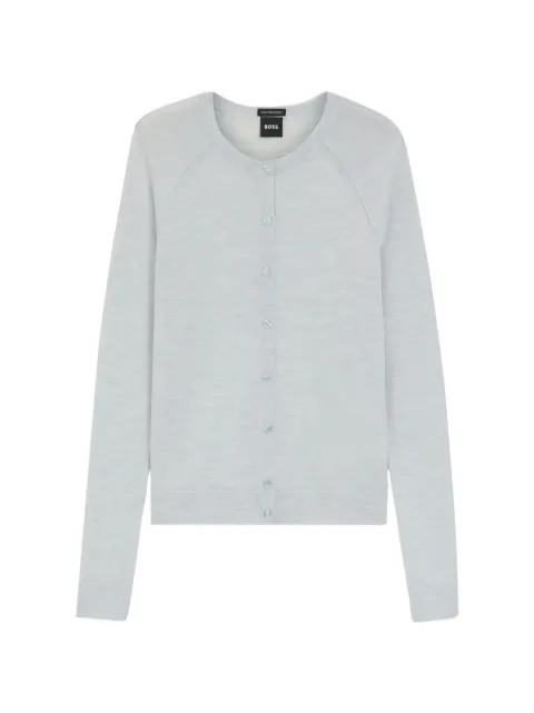 BOSS — raglan-sleeve wool cardigan