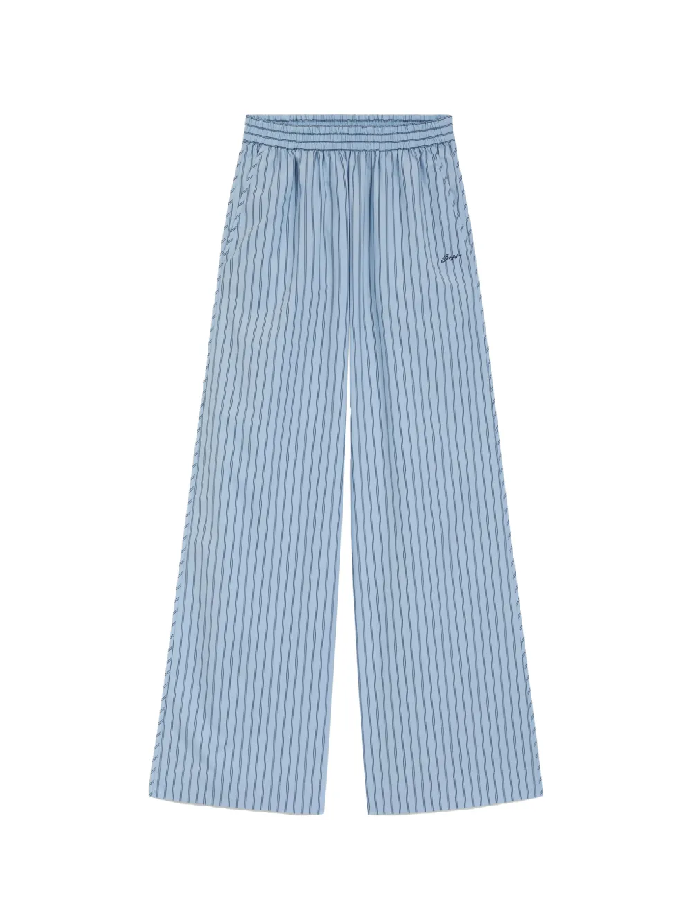 BOSS Gestreifte Hose mit Stretchbund - Blau
