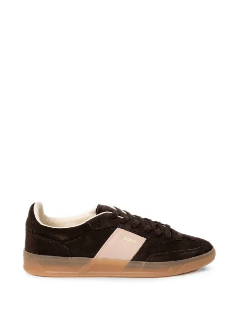 BOSS zapatillas de ante con paneles