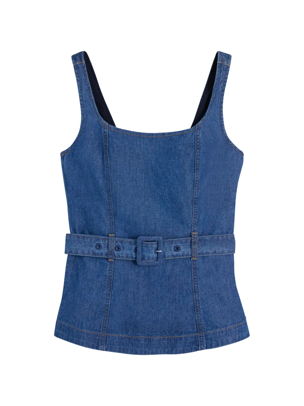 Tommy Hilfiger belted denim top - Blau