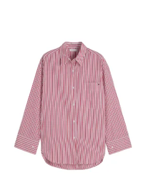 Tommy Hilfiger ストライプ シャツ | ピンク | FARFETCH JP TOMMY HILFIGER ストライプシャツ ピンク XXL 新品
