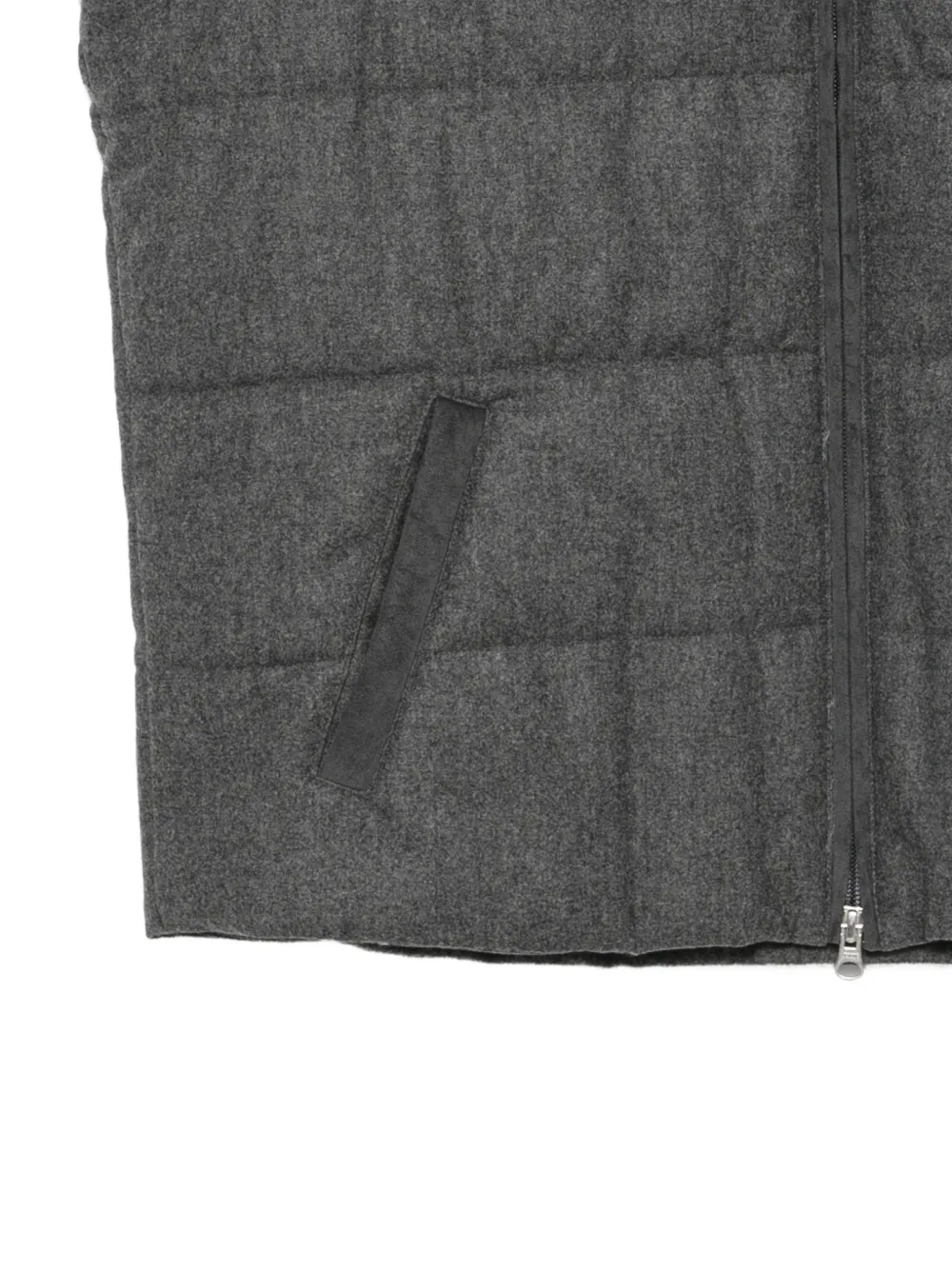 Gran Sasso Wollen bodywarmer met rits Grijs