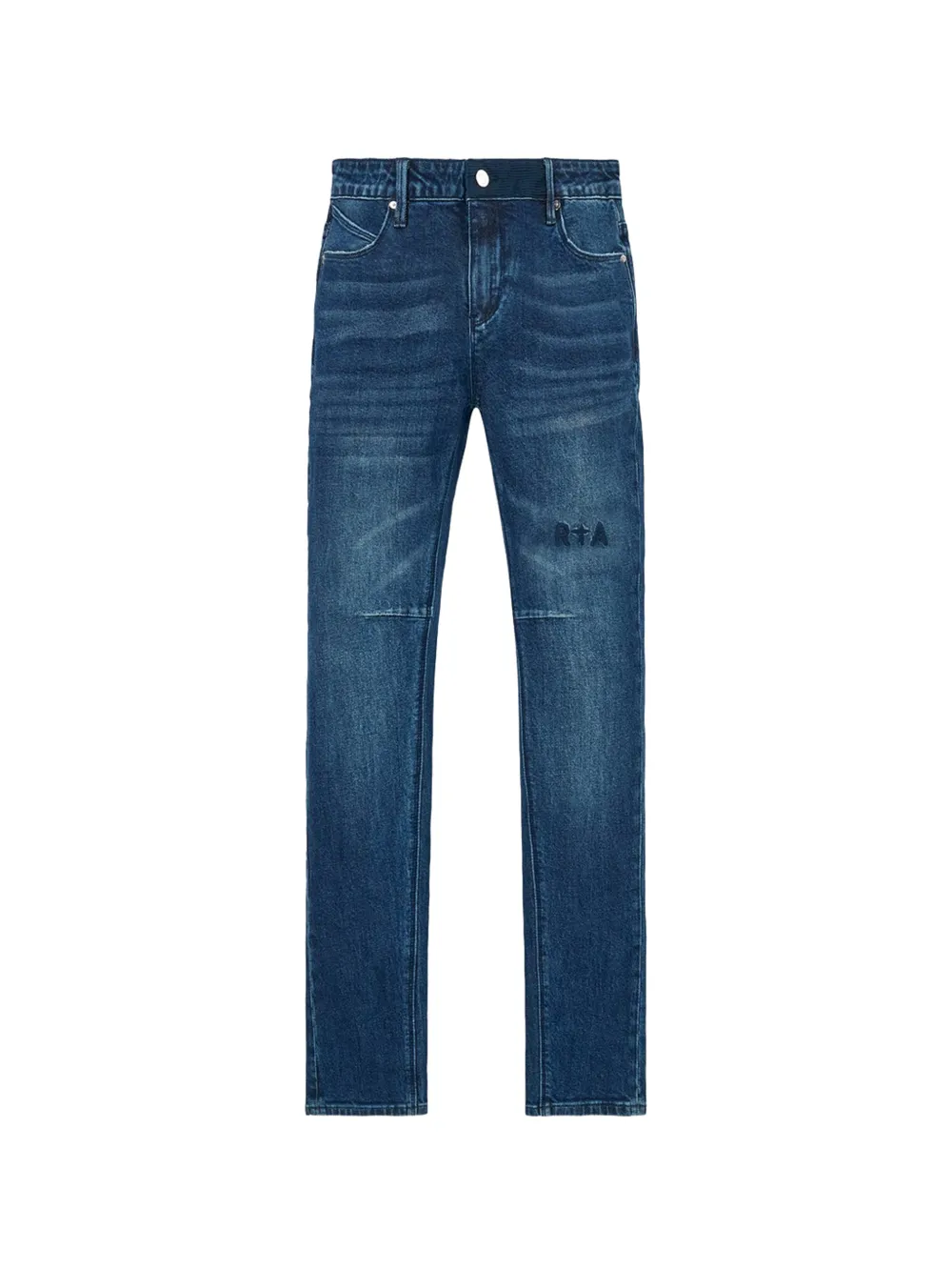 RTA Clayton logo-embroidered jeans - Blau