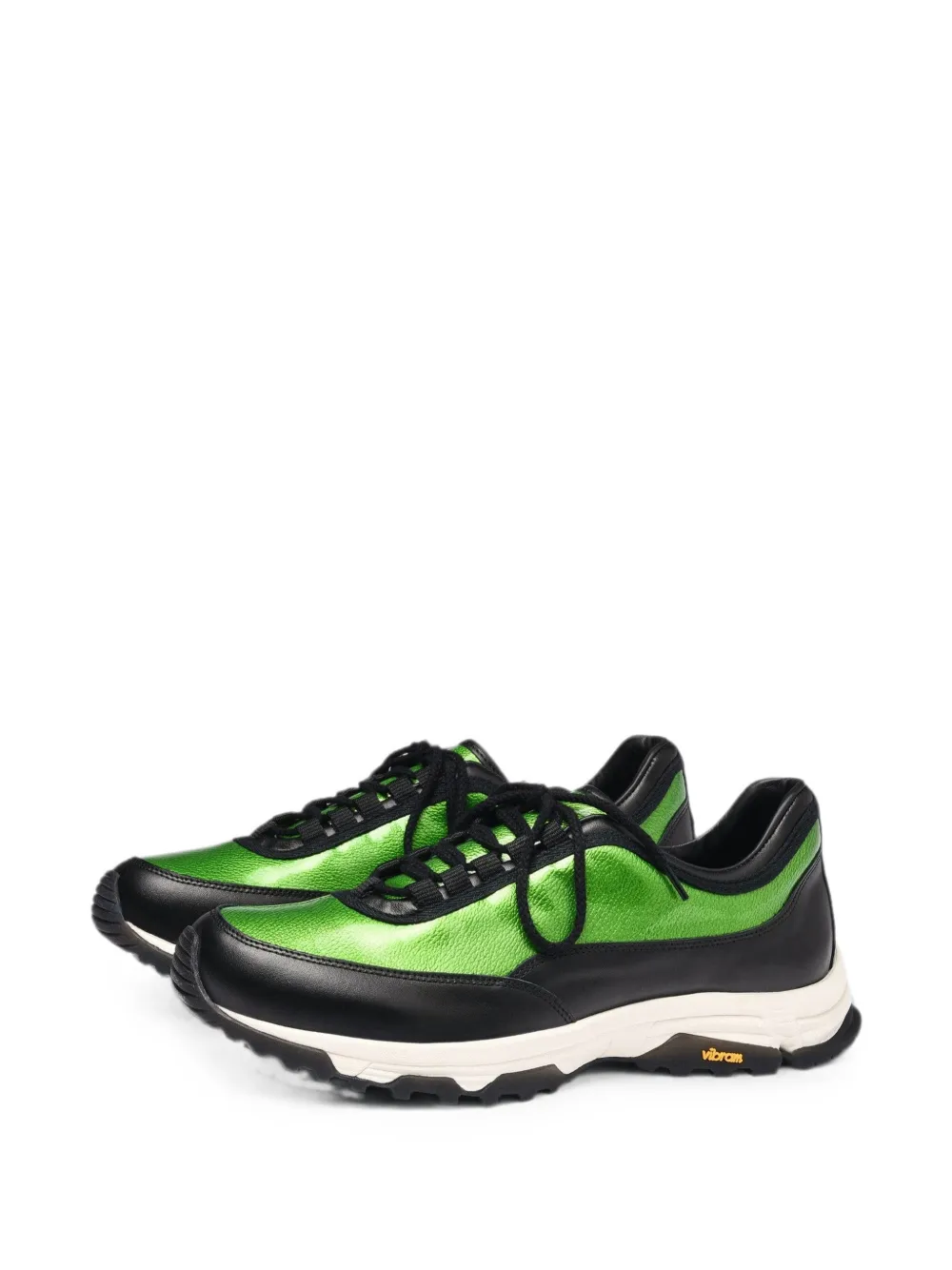 OUR LEGACY Poseidon panelled leather sneakers Groen