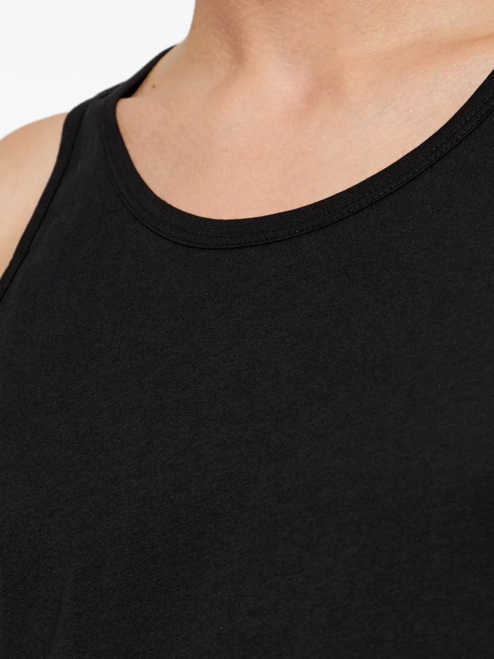 Diesel Twee Walty-D-Core katoenen tanktop Zwart