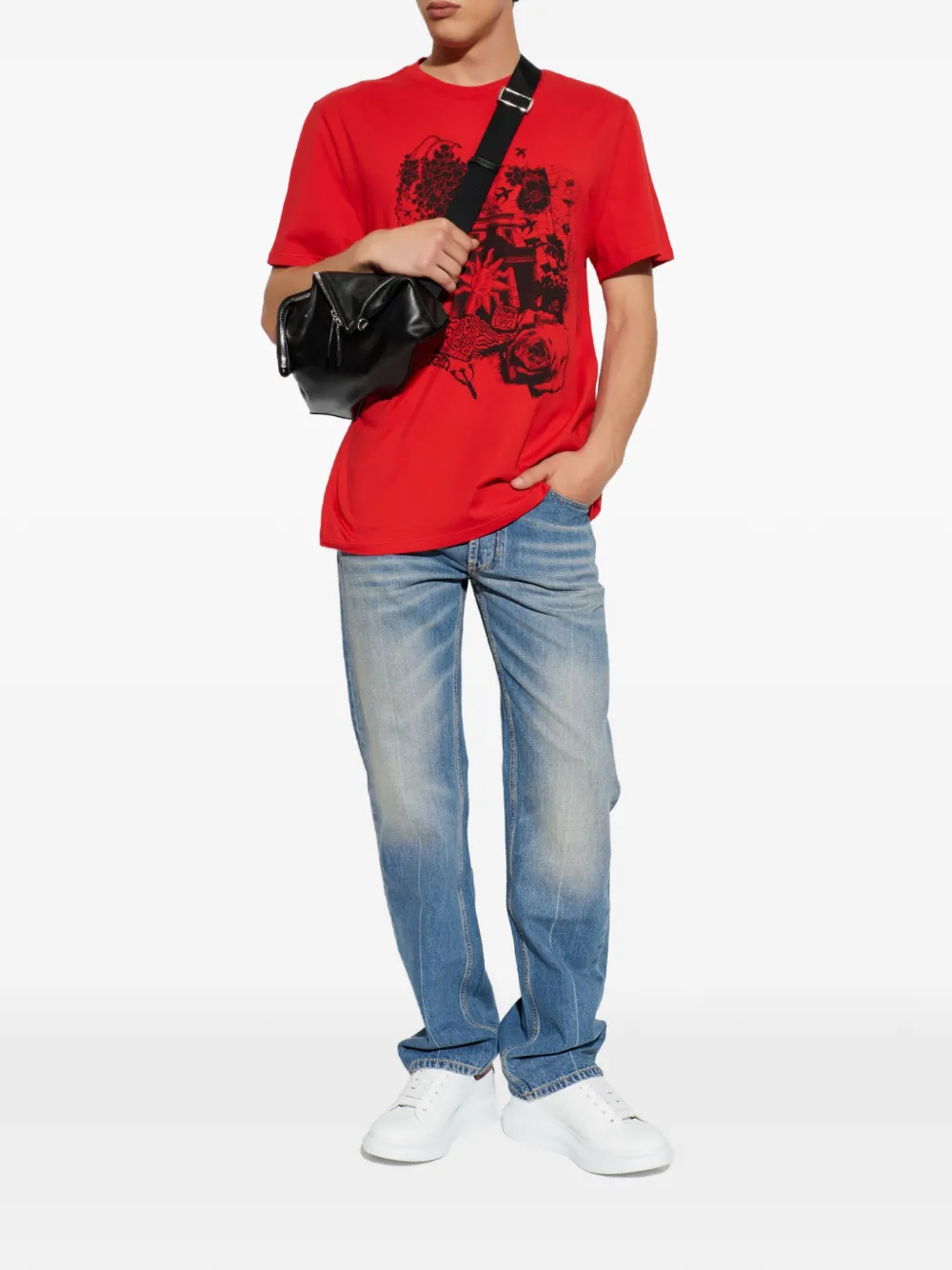 Alexander McQueen グラフィック Tシャツ | レッド | FARFETCH JP